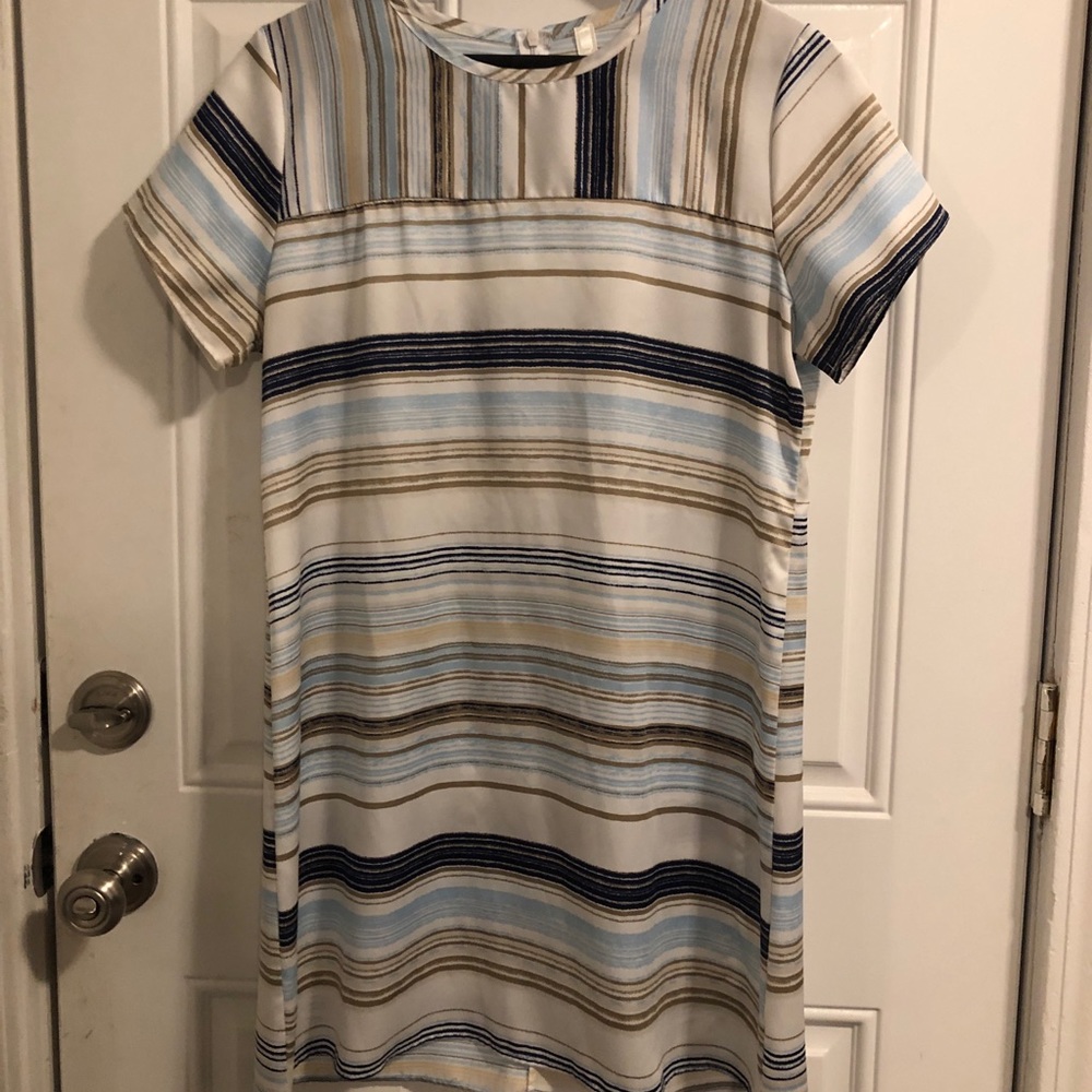 Striped Silky Dress size Medium